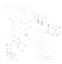 Page H Diagram and Parts List for WE12538D  Weed Eater Lawn Tractor